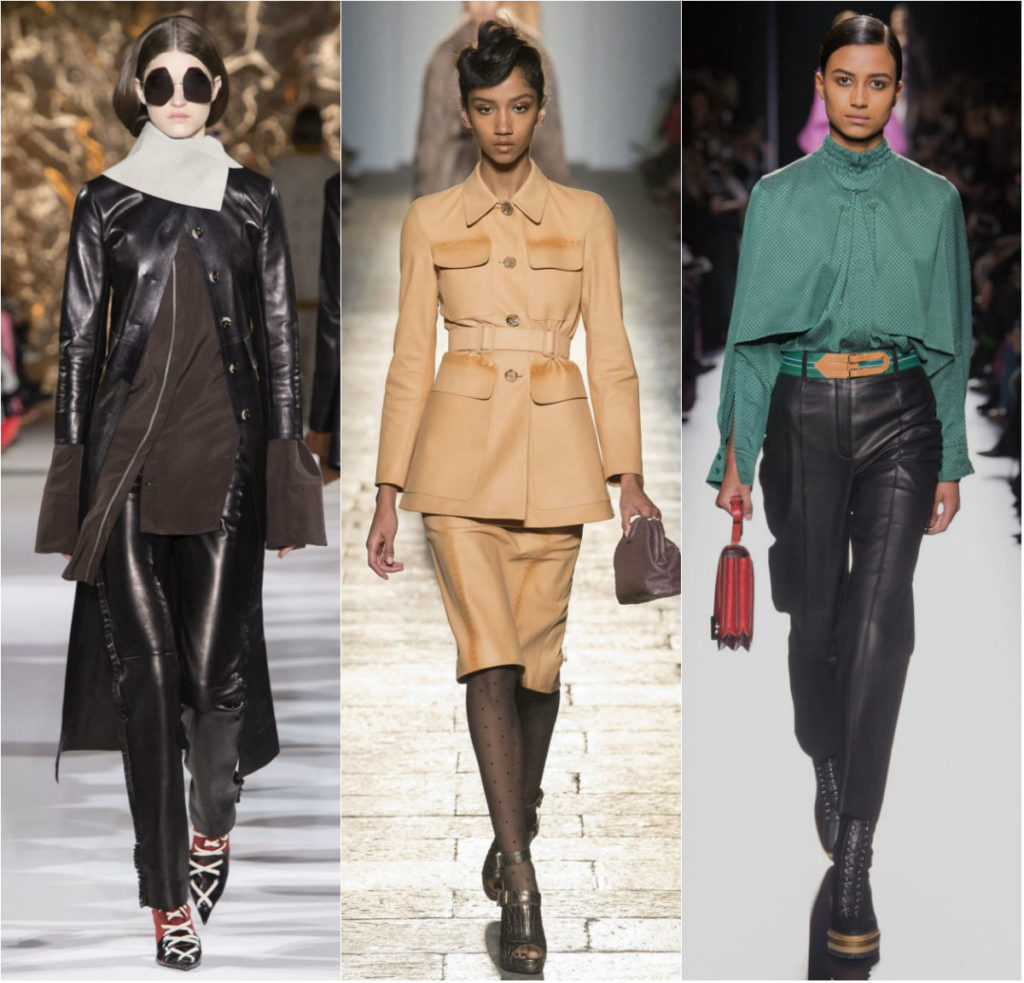 (L to R: Acne Studios, Bottega Veneta, Hermes) 
