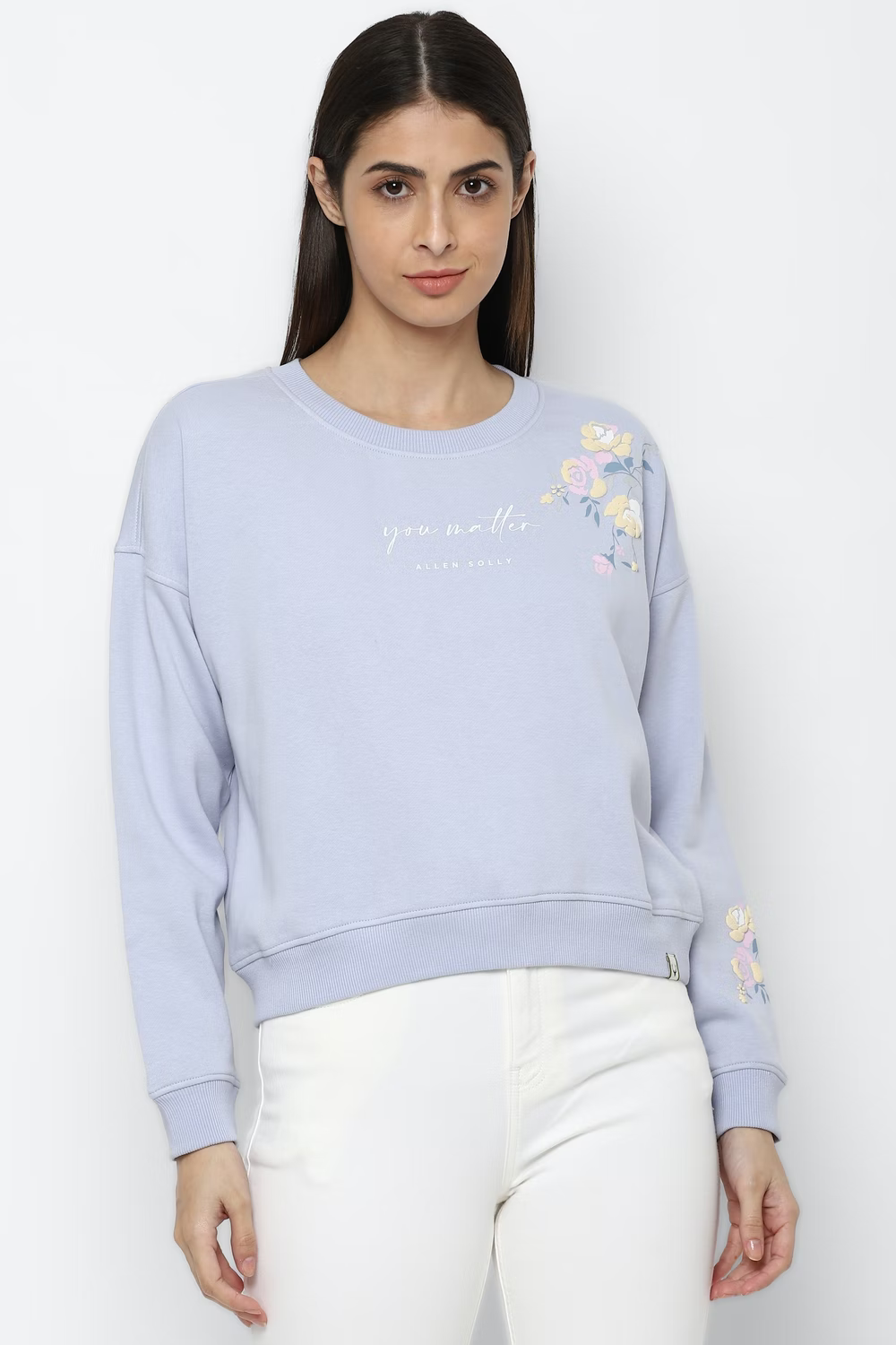Blue Sweatshirt For Women - Allen Solly